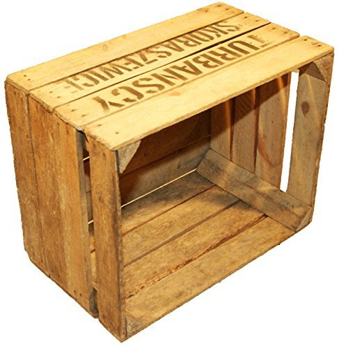 Kistenkolli Altes Land massive bedruckte Obstkiste TS -Maße ca 49 x 42 x 31 cm xxx Weinkiste - Holzkiste - Apfelkiste