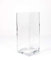 innaGLAS INNA-Glas Vase carré en Verre Jack, Transparent, 14x14cm, 35cm - Vase en Verre Transparent - Vase Design