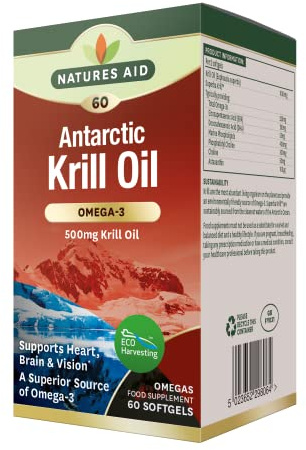 Natures Aid Krill Oil 500mg – 60 Softgels