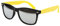 Ciffre Sonnenbrille Nerdbrille Nerd Retro Look Brille Pilotenbrille Vintage Look - ca. 80 verschiedene Modelle Schwarz Gelb Farbverlauf