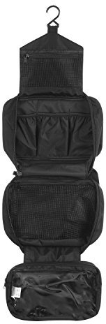 CYBERNOVA Trousse de Toilette Sac cosmétique Voyage Suspendre Compartiments pour Rangement des Affaires de Toilette/Soins personnels Bourse Hygiène (Noir)