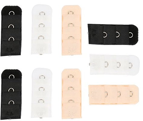 Closecret Women's Bra Back Strap Extenders with 1 to 3 Hook Optional (Combination 6)(Size: One Size)