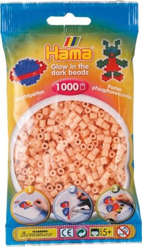 Hama 1 000 Perles Standard MIDI (Ø5 mm) Phosphorescent Rose