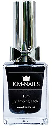 KM-Nails Spezial Stamping Lack schwarz 15ml