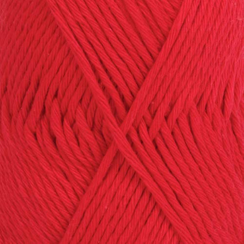 Paris Garnstudio Drops Fil à tricoter 100 % coton Multicolore (12 Rouge)