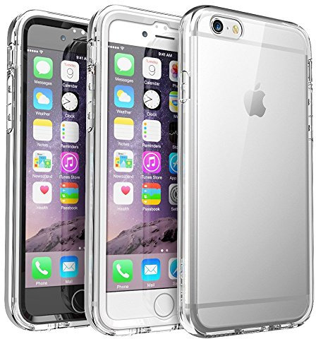 SUPCASE Ares Full-body Rugged Clear Bumper Case with Built-in Screen Protector for Apple iPhone 6s Plus,iPhone 6 Plus 5.5 Inch
