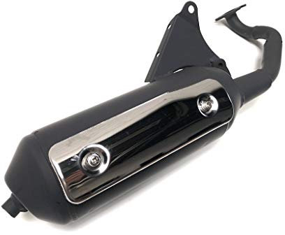 Auspuffanlage für MBK Ovetto 50 (bis Baujahr 07/2007) Ersatz Offen – Passend für liegende Minarelli 50ccm Motoren | Kompatibel mit Aprilia, Benelli, Beta, CPI, Malaguti und mehr