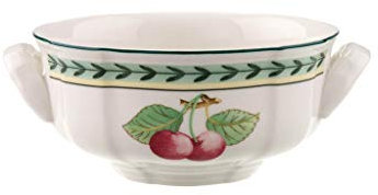Villeroy & Boch French Garden Fleurence Tazza da brodo, 350 ml, Porcellana Premium, Bianco/Multicolore