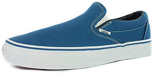 Vans U Classic Slip-On (ItlianLthr) BBK, Men's Trainers, Navy, 9 UK