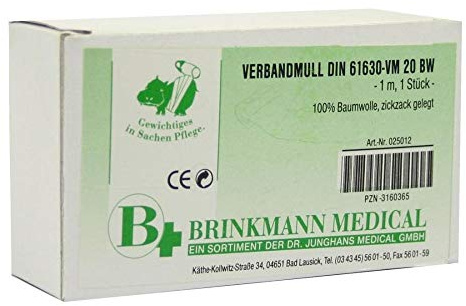 VERBANDMULL 10 cmx1 m zickzack 1 St