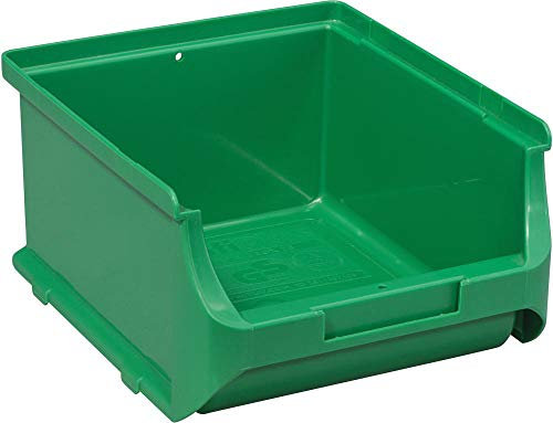 Allit 456243 ProfiPlus Box 2B, grün Stapelsichtbox, PP TÜV/GS, V: 1,2 L,Lagersichtbox, Sichtbox, Lagerbox, stapelbar