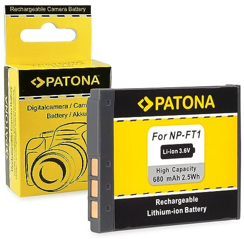 PATONA NP-FT1 Akku 680mAh Ersatzakku kompatibel mit Sony CyberShot DSC-L1 DSC-M1 DSC-M2 DSC-T1 DSC-T3 DSC-T3S DSC-T5 DSC-T9 DSC-T10 DSC-T11 DSC-T33 L1 M1 M2 T1 T3 T5 T9 T10 T11 T33 NPFT1 FT-1 FT 1
