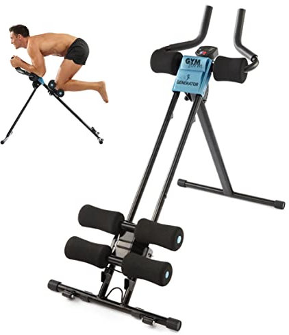 Bauchtrainer für Zuhause Gymform Ab Generator, Ganzkörper-Trainingsgerät Fitnessgerät Heimtrainer - inkl. Bildschirm, Trainingsanleitung und Diätplan, bis 120kg