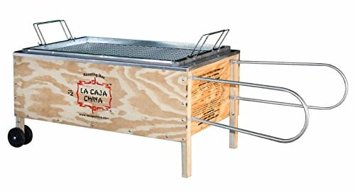 La Caja China Kistensau #2 - mit praktischem Grillaufsatz und geschlossenem System für Schweinefleisch, Rippchen, Lamm und mehr