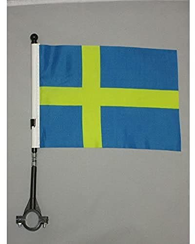 AZ FLAG - Fahrradfahne Schweden - 21x14 cm - Schwedische Fahrradflagge 14 x 21 Cm - Fahrrad Flaggen