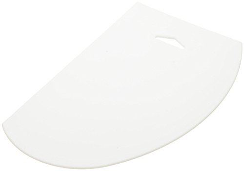 Ateco 1320 Large Plastic Bowl Scraper & Icing Smoother Baking Supply, White