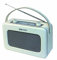 Roadstar TRA-1958/CR tragbares Retro Radio mit Netz/Batteriefunktion cream