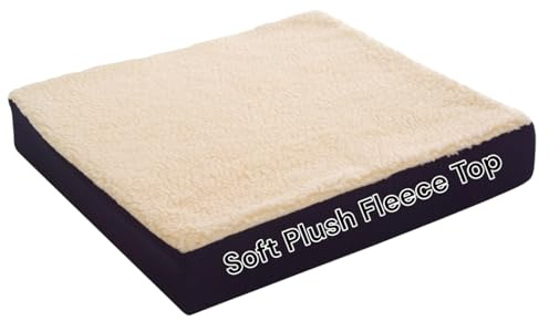 Essential Medical Supply Fleece Covered Mobility and Comfort Seat Cushion - Comfortable Wheelchair Seat Cushions, Extra Padded Support for the Chair and Wheelchair Users - 18 in X 16 in X 3 in