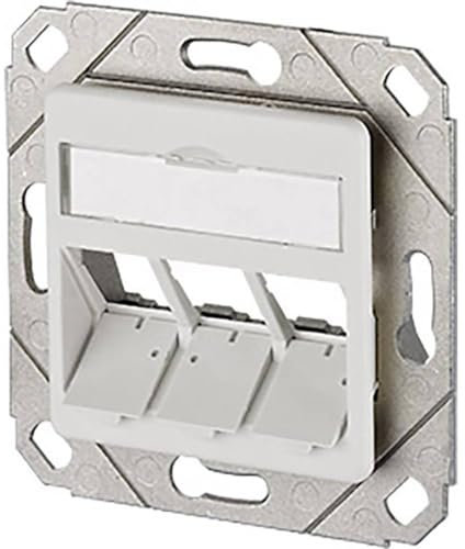 BTR 10x E-DAT Modul UPk Steckdose 3x8(8) Cat.6 Einheiten für E-DAT Modul Reinweiß VE 10 Stück