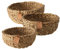 Boltze Korb Sophy 3-teilig (rund, Aufbewahrungskörbe aus Seegras, natürliche Farben, Deko-Körbe im Boho Stil, Skandinavisch) 2946200, Beige