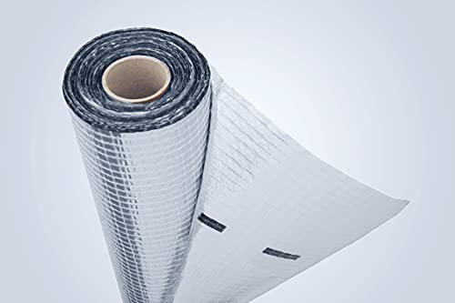 Metalisierte Luft- und Dampfspere Parotec alu 150 neu (75 m2)/ 150 [g/m²] Alufolie, Dampfbremse, Trockenausbau, Fußbodendichtung, Deckenisolierung, Wärmedämmung Hilfe, Wohndachbodenisolierung