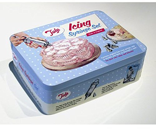Tala Icing Syringe Set in A Tin, with Six Nozzles and Icing Booklet