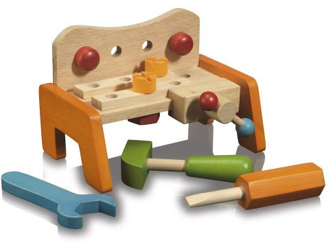 Eichhorn 100004908 - Holz-Werkbank, 20 x 13 x 13 cm, inklusiv Zubehör