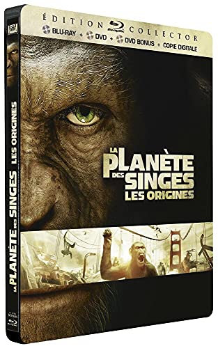 La planète des singes: Les origines (Steelbook) [Blu-ray + DVD + Digital Copy] [FR Import mit deutscher Sprache]