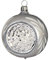 Jingle Bells Lauscha Christbaumkugel 8cm Reflex Wanda Silber