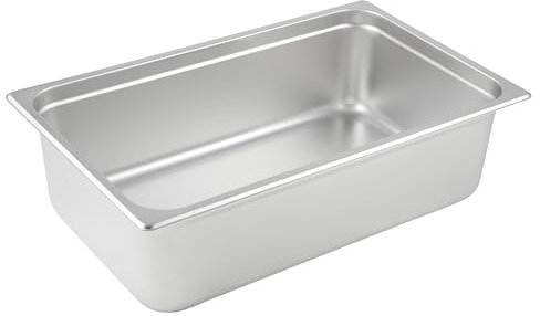 Winco Anti-Jamming Steam Pan, Full-Size x 6-Inch