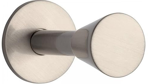 SIRO Kleiderhaken Mansfeld, Modern, Druckguss vernickelt feingeschliffen, 18 mm x 44 mm x 25 mm, 1672/ZN21