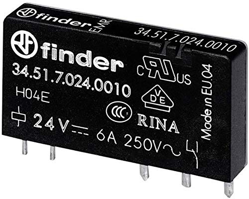 Finder 34.51.7.005.0010 Print Relay 5 V/DC 6 A 1 Changer Pack of 1