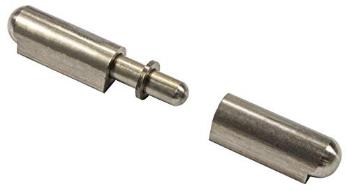 Gedotec Charnière Paumelle Porte Souder | Charnière Acier à Soudure pour Porte Métallique, Fenêtre, Portail, Meuble en Métal, Machine | Gond de Fixation |Longueur 100 mm| Capacité Charge 200 kg