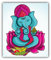 Lord Ganesha Hochwertigen Auto-Autoaufkleber 10 x 12 cm