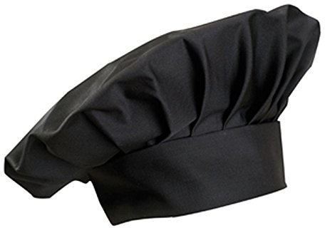 Kochmütze, Farbe zur Auswahl, Profimütze, Qualitäts-Arbeitskleidung, made in germany Schwarz
