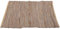 Flickenteppich Rund 70 x 180 cm aus handgewebter Baumwolle in Leder Beige - viele Variationen