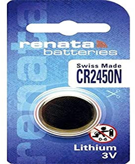 Renata CR2450N - Batteria al litio tipo moneta, 3 V, 1 pezzo