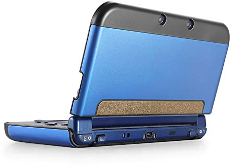 TNP Schutzhülle für 3DS 2015, Aluminium Gehäuse Hartschalen Harte Hülle für Switch Spiele Konsole, Scharnierloses Hartschalenetui Case Cover mit ultraschlankem Design, Blau