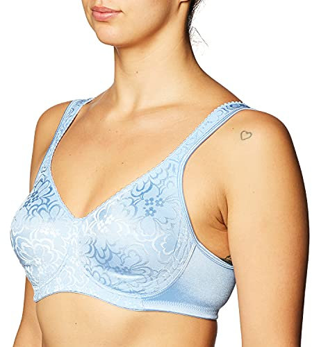 PLAYTEX Womens 18 Hour Ultimate Lift and Support Wire Free Us4745, Available in Single 2-Packs Bras, Zen Blue, 42DD US