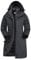 Mountain Warehouse Alaskan 3-in-1 Damen Winter Mantel - Lange, wasserdichte Winterjacke, Warme Steppjacke Innenjacke mit Reißverschluss & Kapuze Tiefschwarz Damengröße EU 48