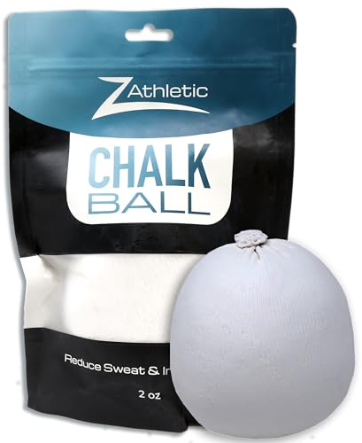 Z Athletic Gym Chalk Ball for Rock Climbing, Gymnastics, and Weightlifting, 2oz Chalk Ball