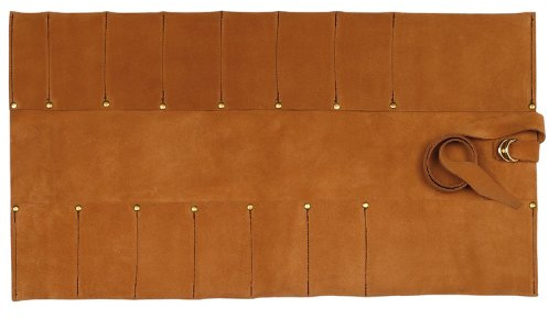 DICTUM Lederrolltasche, 12 Fächer