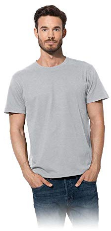 Stedman Apparel Men's Classic/St2000 T Shirt, Grey (Ash), XL UK