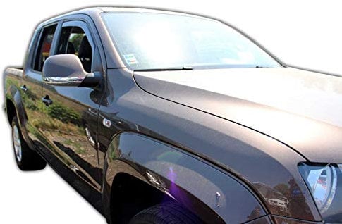J&J AUTOMOTIVE | Windabweiser Passend Für Amarok 4-Türer 2010-2016, Heko Regenabweiser, Getönt, Set 2-Teilig, Vorne, Aerodynamisch