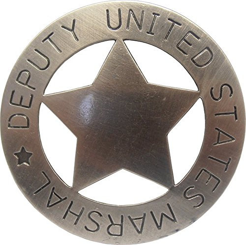 Insignia de ayudante mariscal - estrella - placa cowboy