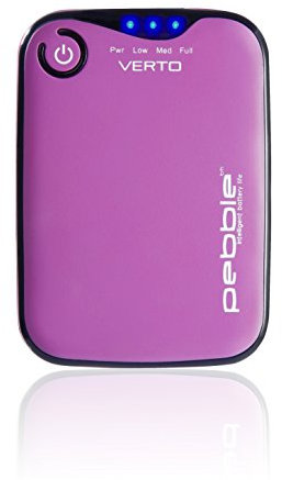 Veho Pebble Verto Energiebank | Tragbare Powerbank | Smartphone Ladegerät | iPhone Ladegerät | Samsung Ladegerät | Akkupack, 3.700mAh - Pink (VPP-201-CP)