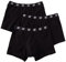Intersport Intersport CR7 Boxershorts Herren, Basic Trunk aus Baumwolle mit Engen Band, langem Hosenbein, 3er Pack, Schwarz, M