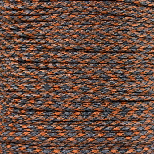 PARACORD PLANET 10 20 25 50 100 metri matasse e 250 1000 piedi bobine di paracadute 550 corda tipo III 7 fili Paracord (arancione e grigio mimetico 6,8 m)