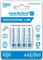 everActive EVHRL03-1050 AAA 1050 mAh Ni-MH Micro R03 Rechargeable Battery Pre-Charged High Performance Professional Line 1.2 V 1 Blister Card White Pack of 4