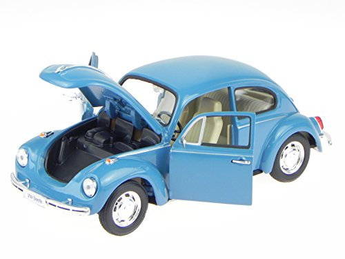 Welly VW Käfer Beetle blau Modellauto 22436W 1:24